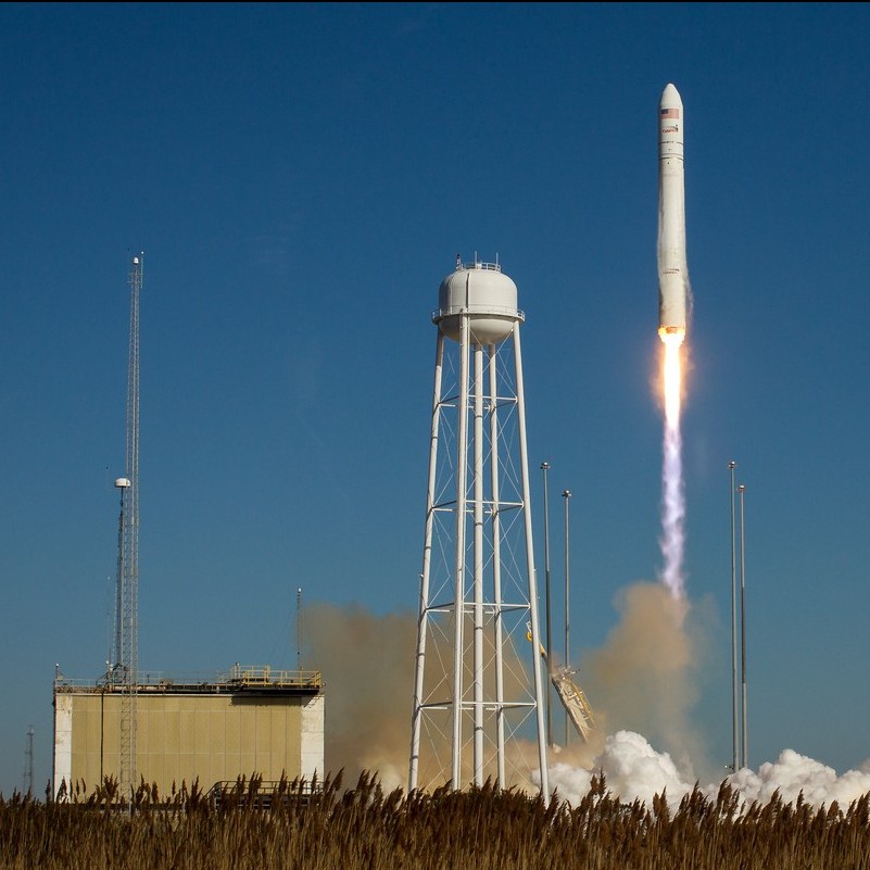 The Antares rocket carrying the Cygnus cargo spacecraft launches from NASA's Wallops Flight Facility in Virginia. Image Credit: NASA/Bill Ingalls