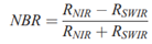 THe equation to calculate NBR.